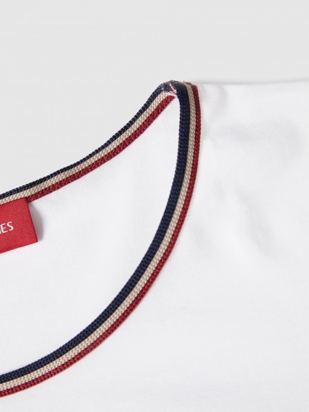 Camiseta Mujer Blanco Lion Of Porches Camiseta Mujer Blanco Lion Of Porches