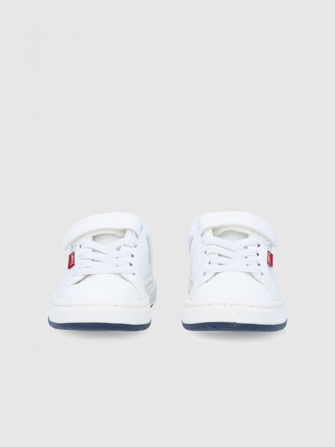 Tenis Ni�o Blanco Levis