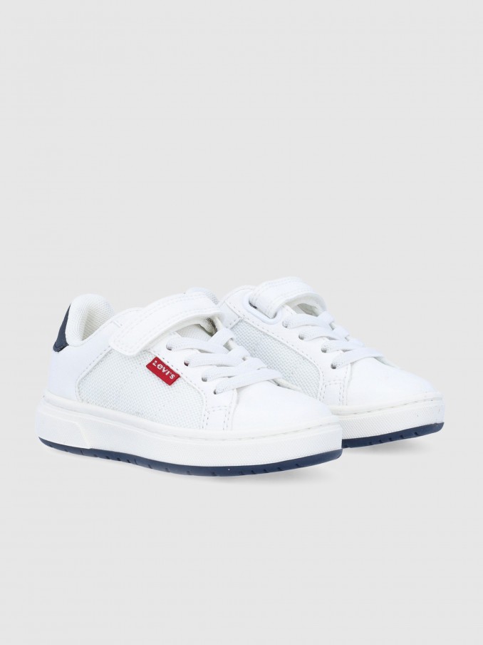 Tenis Ni�o Blanco Levis