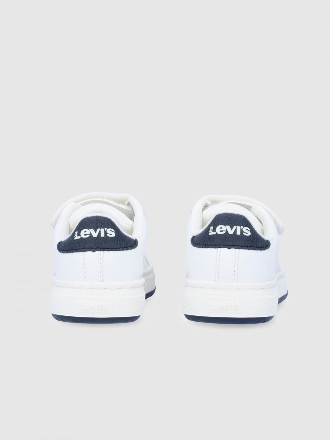 Tenis Ni�o Blanco Levis