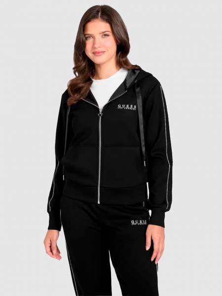 Casaco Guess Mulher New Hooded Scuba Sweatshirt