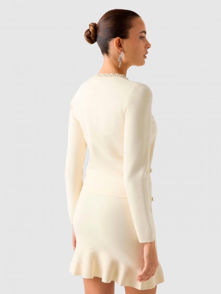 Casaco Guess Mulher Ls Cn Raina Cardi Swtr