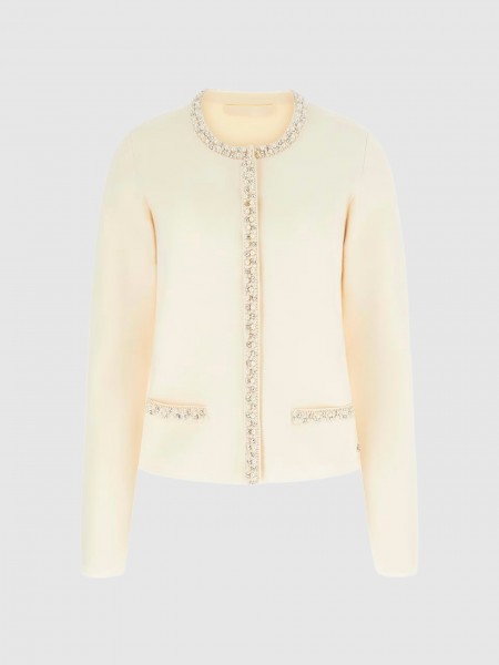 Casaco Guess Mulher Ls Cn Raina Cardi Swtr