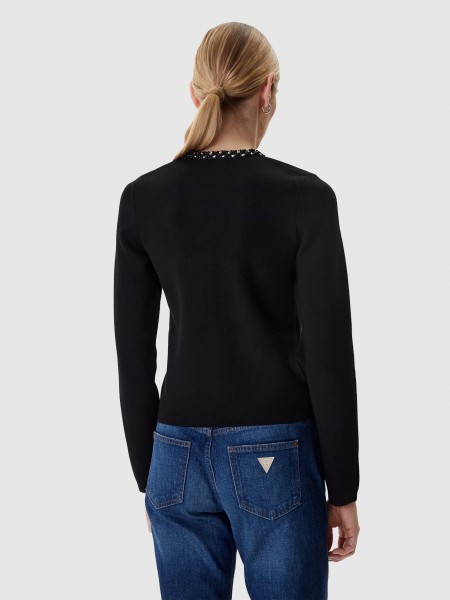 Casaco Guess Mulher Ls Cn Raina Cardi Swtr