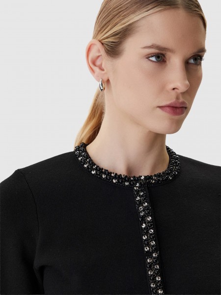 Casaco Guess Mulher Ls Cn Raina Cardi Swtr