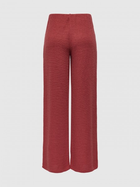 Pants Woman Bordeaux Only
