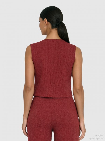 Pullover Woman Bordeaux Only