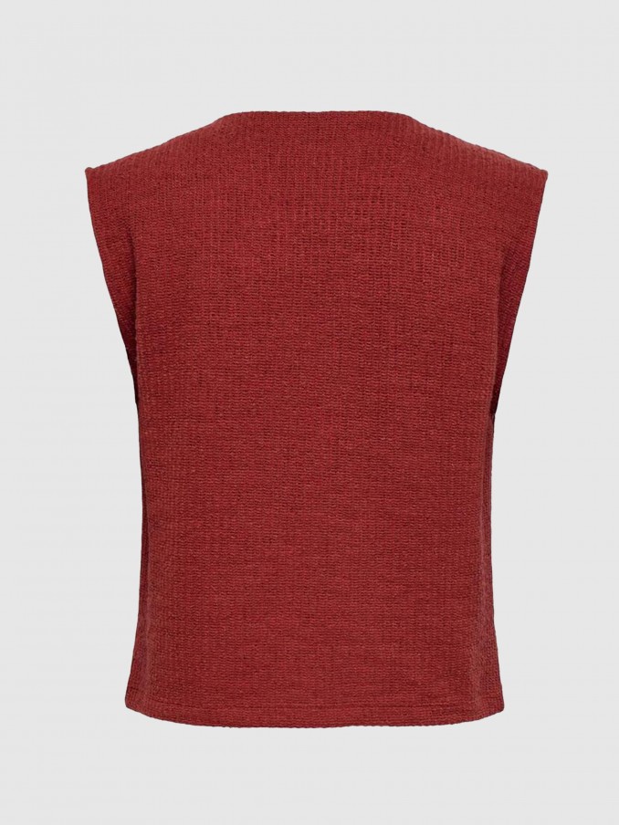 Pullover Woman Bordeaux Only