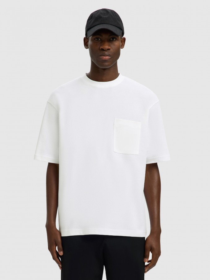 T-Shirt Man White Selected