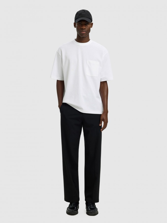 T-Shirt Man White Selected