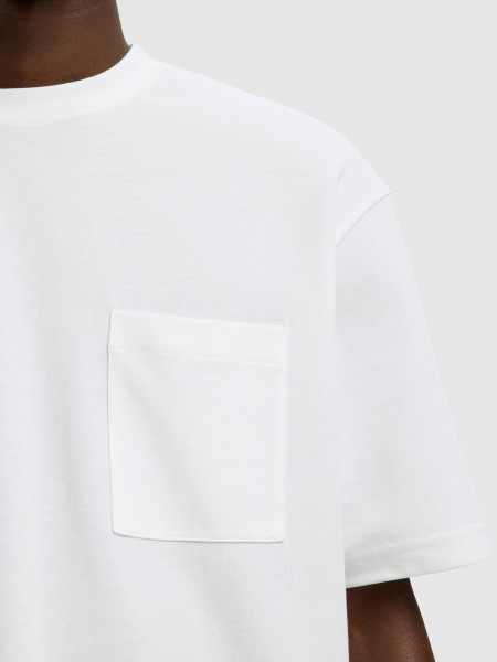 T-Shirt Man White Selected