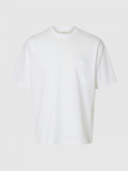 T-Shirt Man White Selected