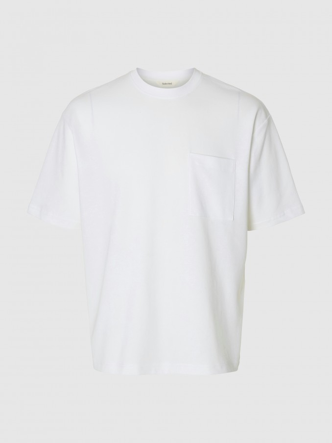 T-Shirt Man White Selected