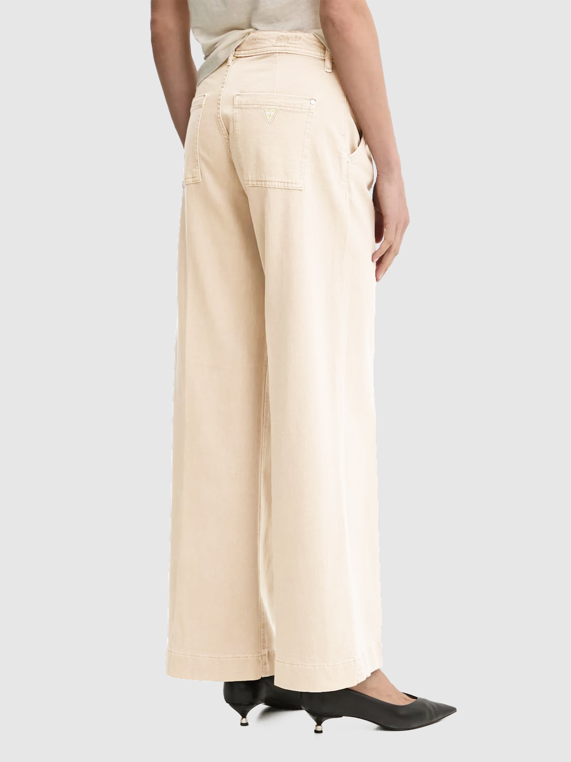 Pantalones Mujer Beige Guess