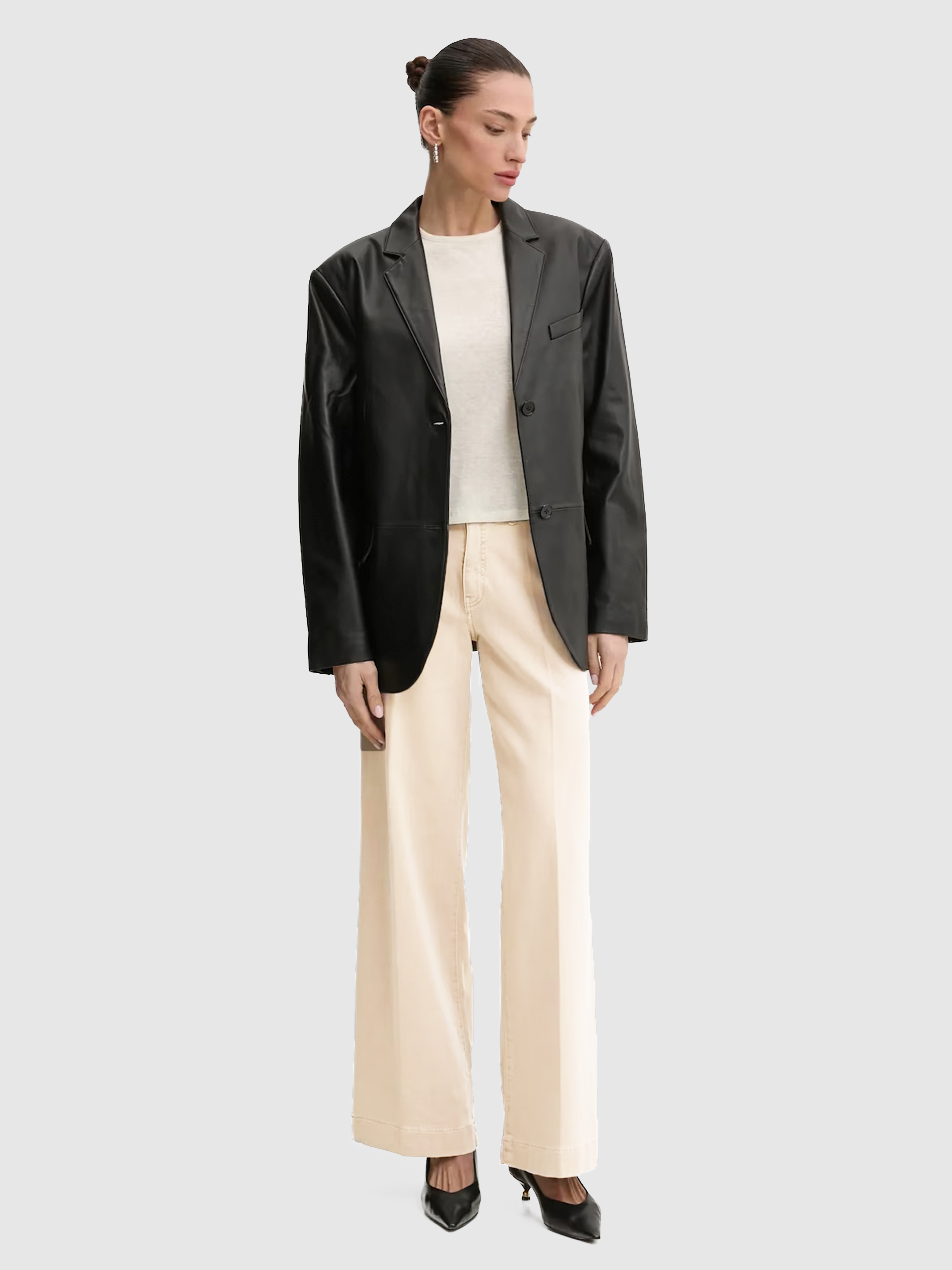 Pantalones Mujer Beige Guess