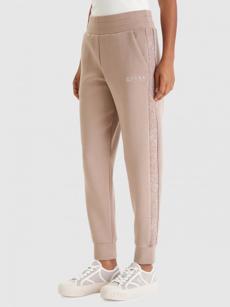 Cal�as Guess Mulher New Victoire Scuba Pant