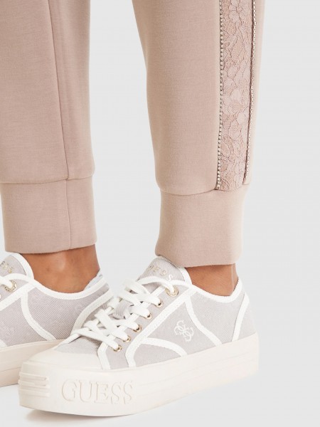 Cal�as Guess Mulher New Victoire Scuba Pant