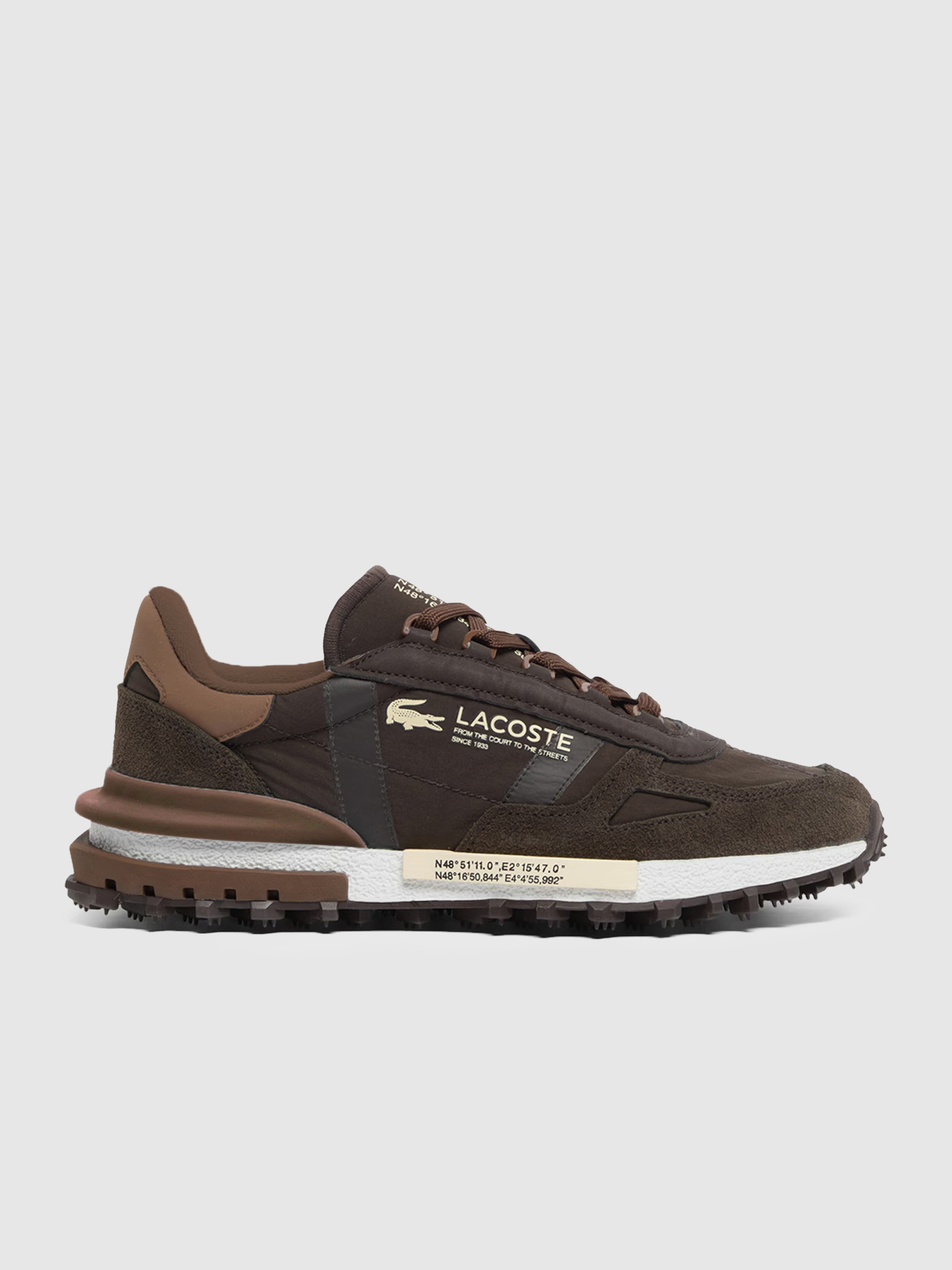 Tenis Hombre Marrón Lacoste
