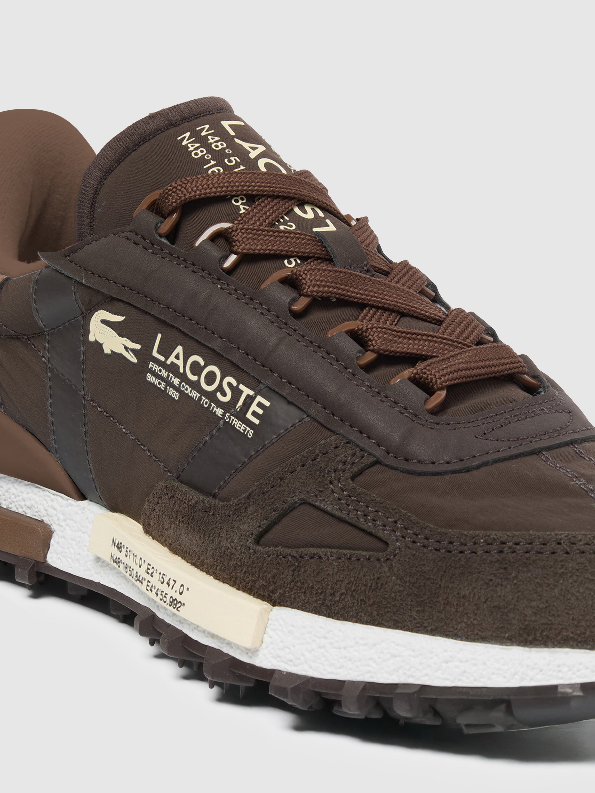 Tenis Hombre Marrón Lacoste