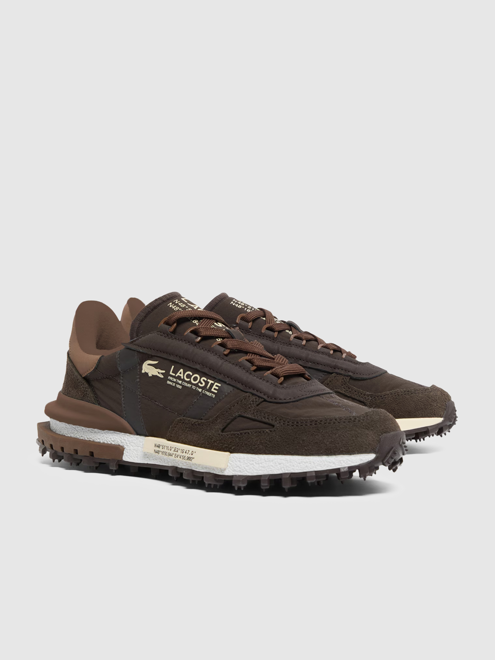 Tenis Hombre Marrón Lacoste