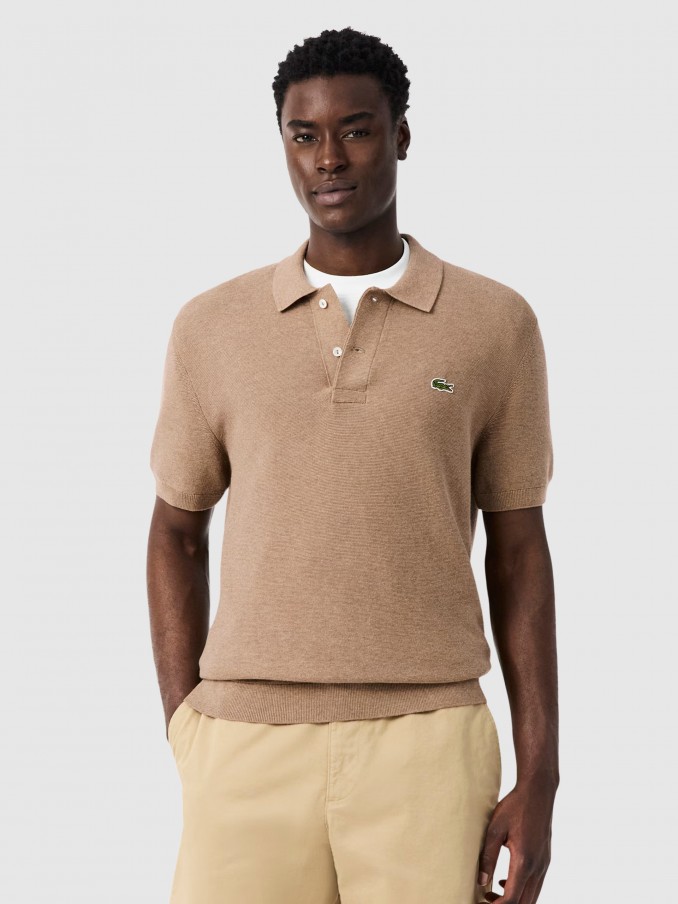 Polo Shirt Man Camel Lacoste