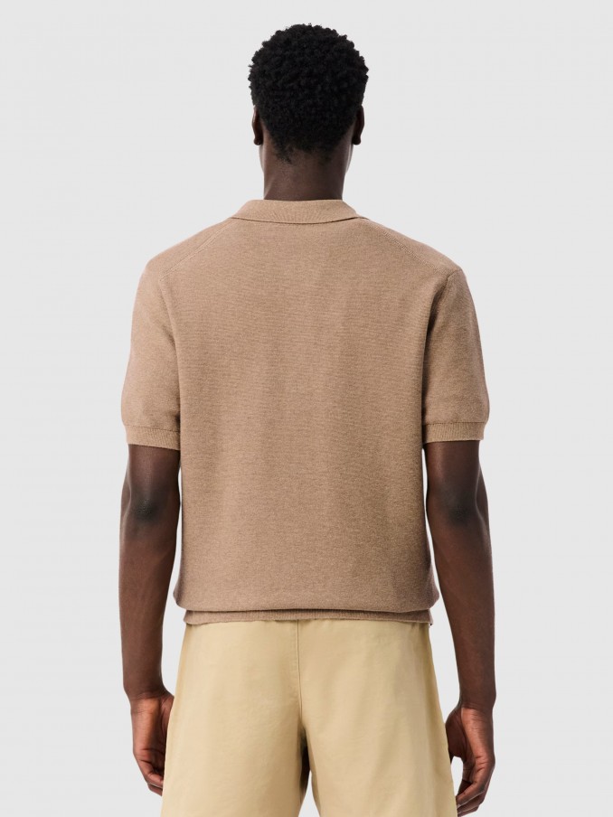 Polo Shirt Man Camel Lacoste