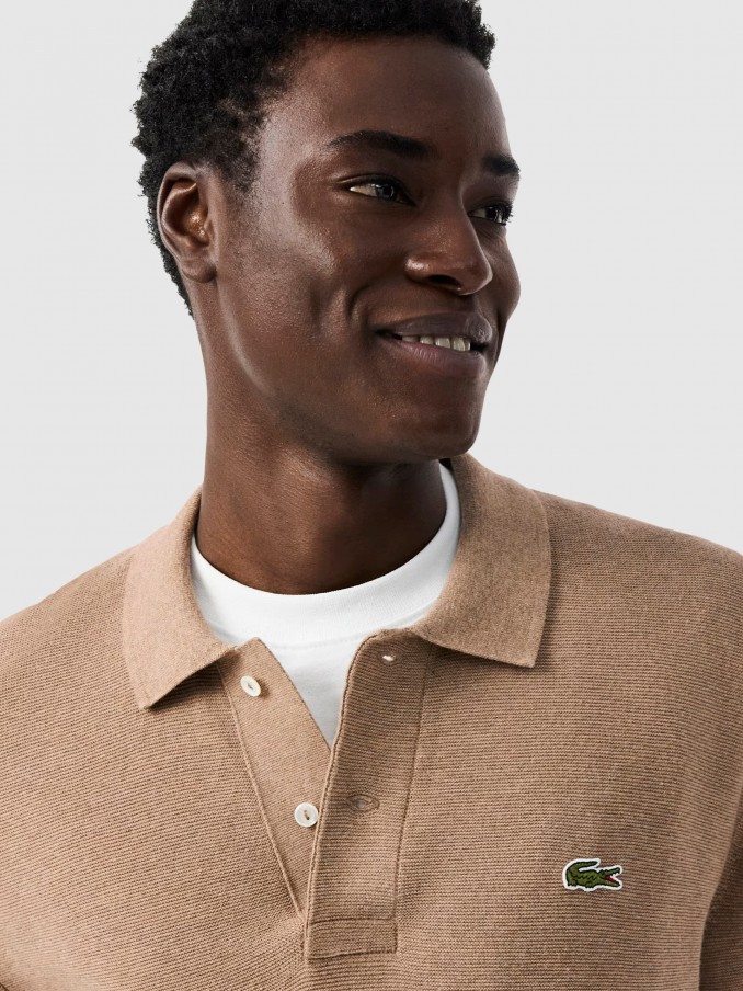 Polo Shirt Man Camel Lacoste
