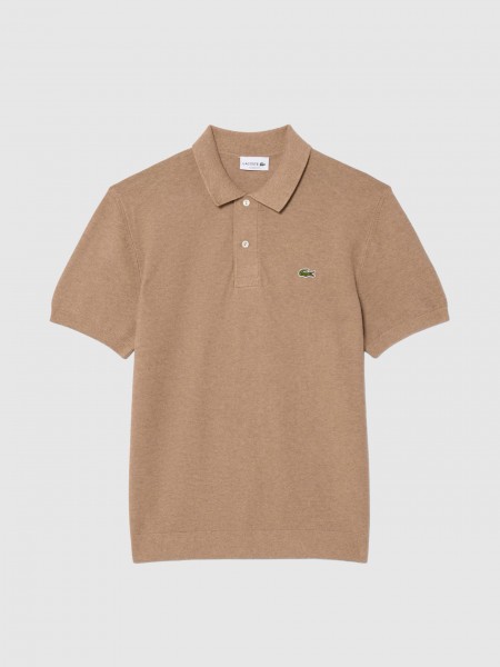 Polo Shirt Man Camel Lacoste