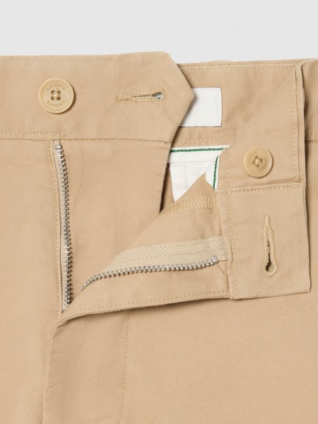 Pantalones Cortos Hombre Beige Lacoste