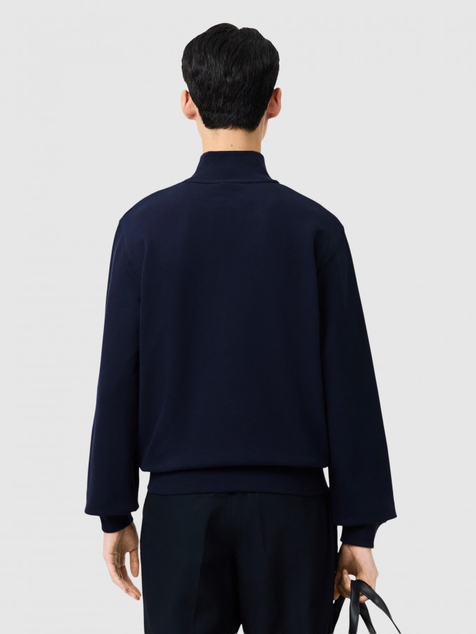 Sweatshirt Man Navy Blue Lacoste