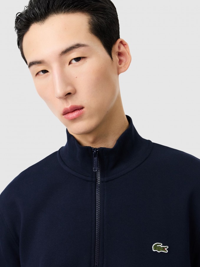 Sweatshirt Man Navy Blue Lacoste