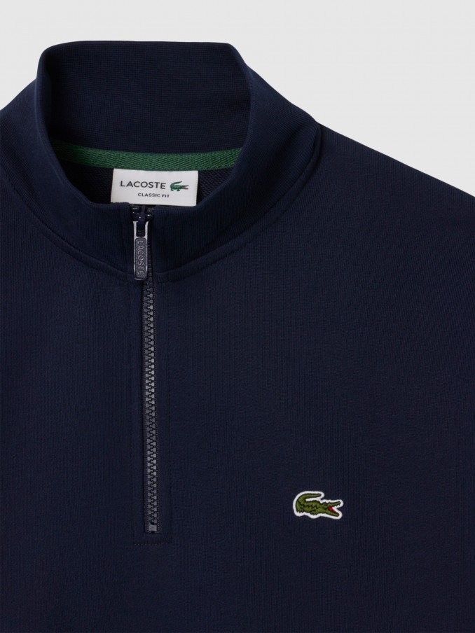 Sweatshirt Man Navy Blue Lacoste