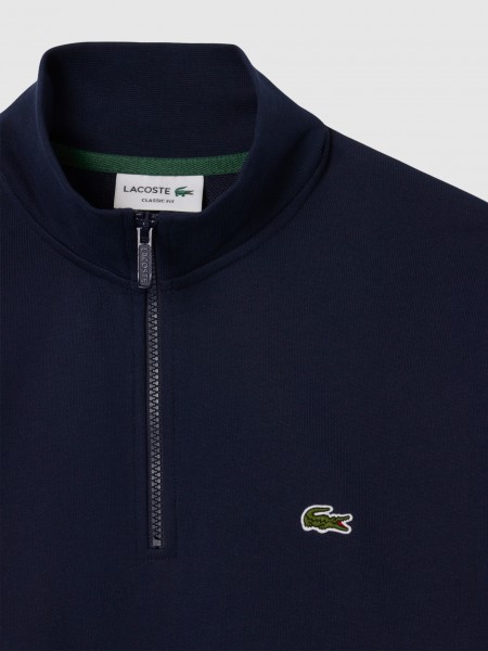 Sweatshirt Man Navy Blue Lacoste