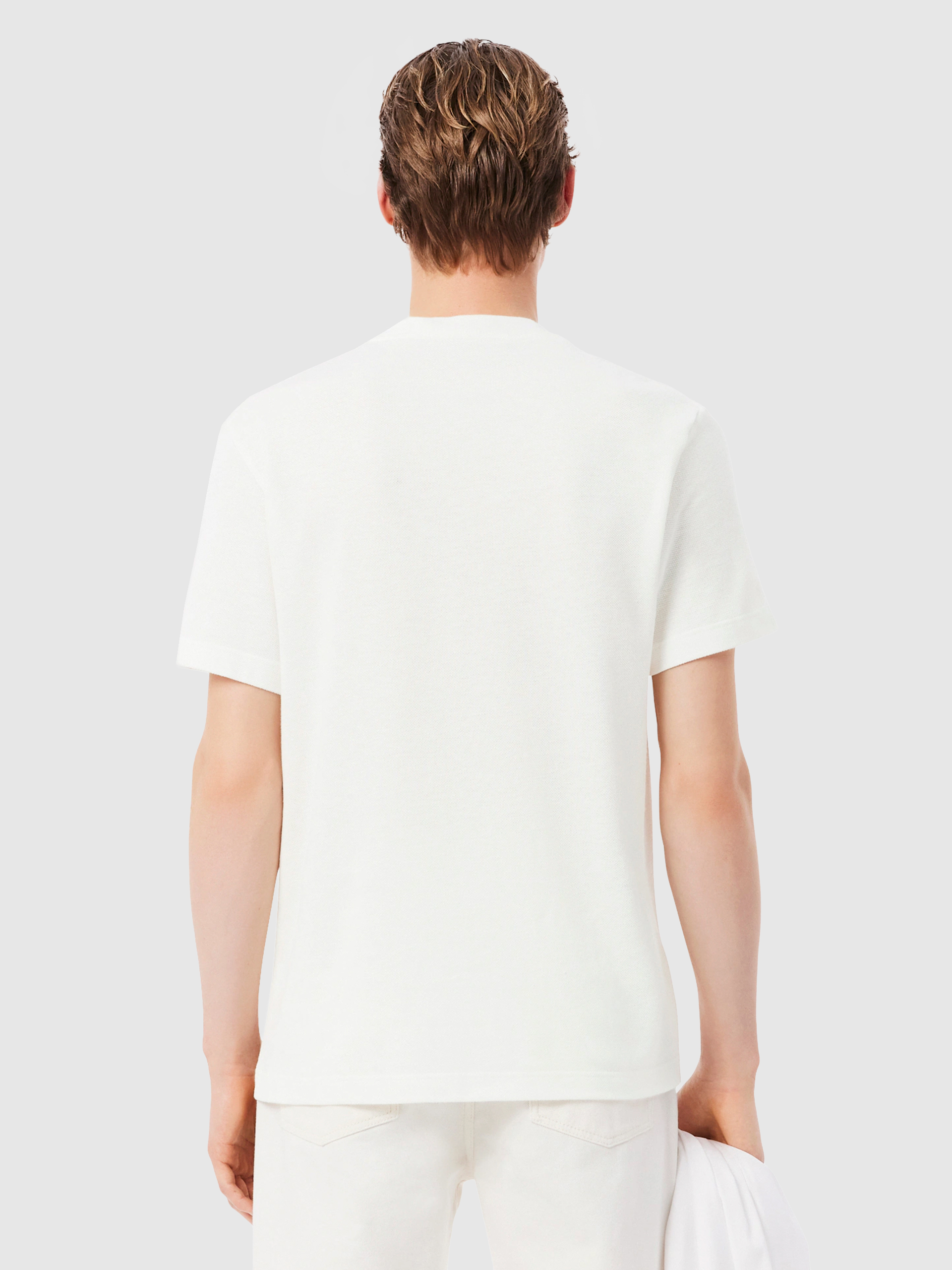 Camiseta Hombre Blanco Lacoste