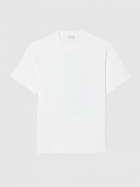 T-Shirt Lacoste Homem Classic Fit Back Print Heavy Cotton Tshirt