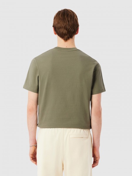 T-Shirt Man Green Lacoste