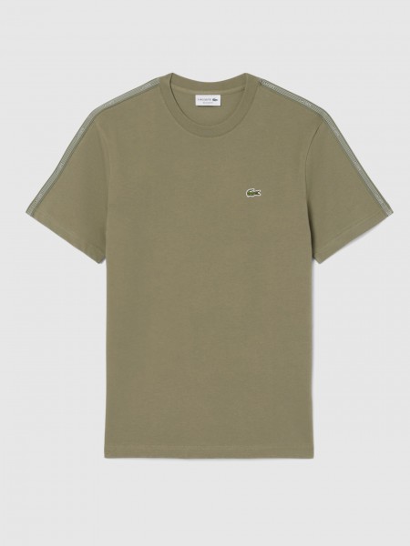 T-Shirt Man Green Lacoste