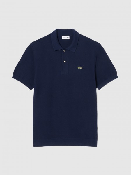 Polo Shirt Man Navy Blue Lacoste