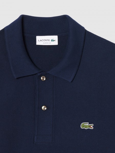 Polo Shirt Man Navy Blue Lacoste