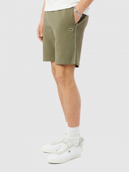 Pantalones Cortos Hombre Verde Lacoste