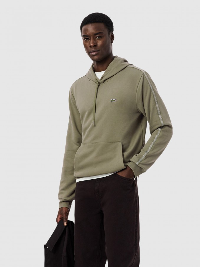 Sweatshirt Man Green Lacoste