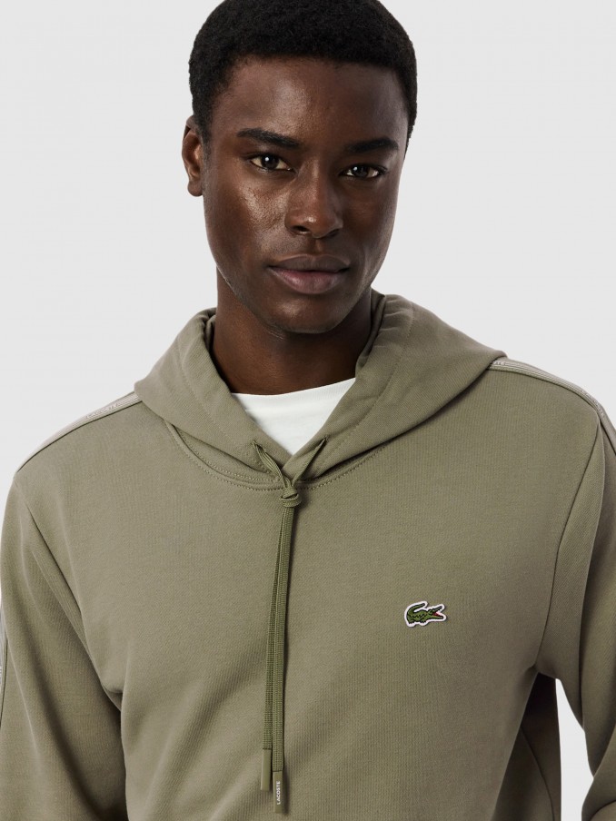 Sweatshirt Man Green Lacoste