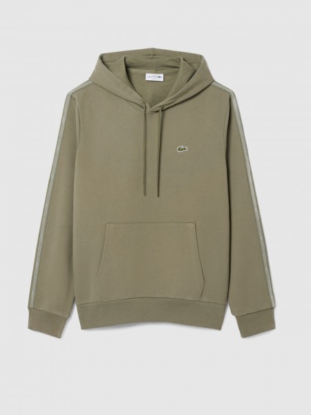 Sweatshirt Man Green Lacoste