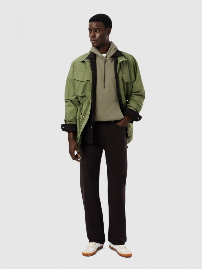 Sweatshirt Man Green Lacoste