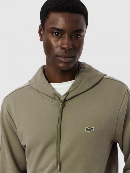 Sweatshirt Man Green Lacoste