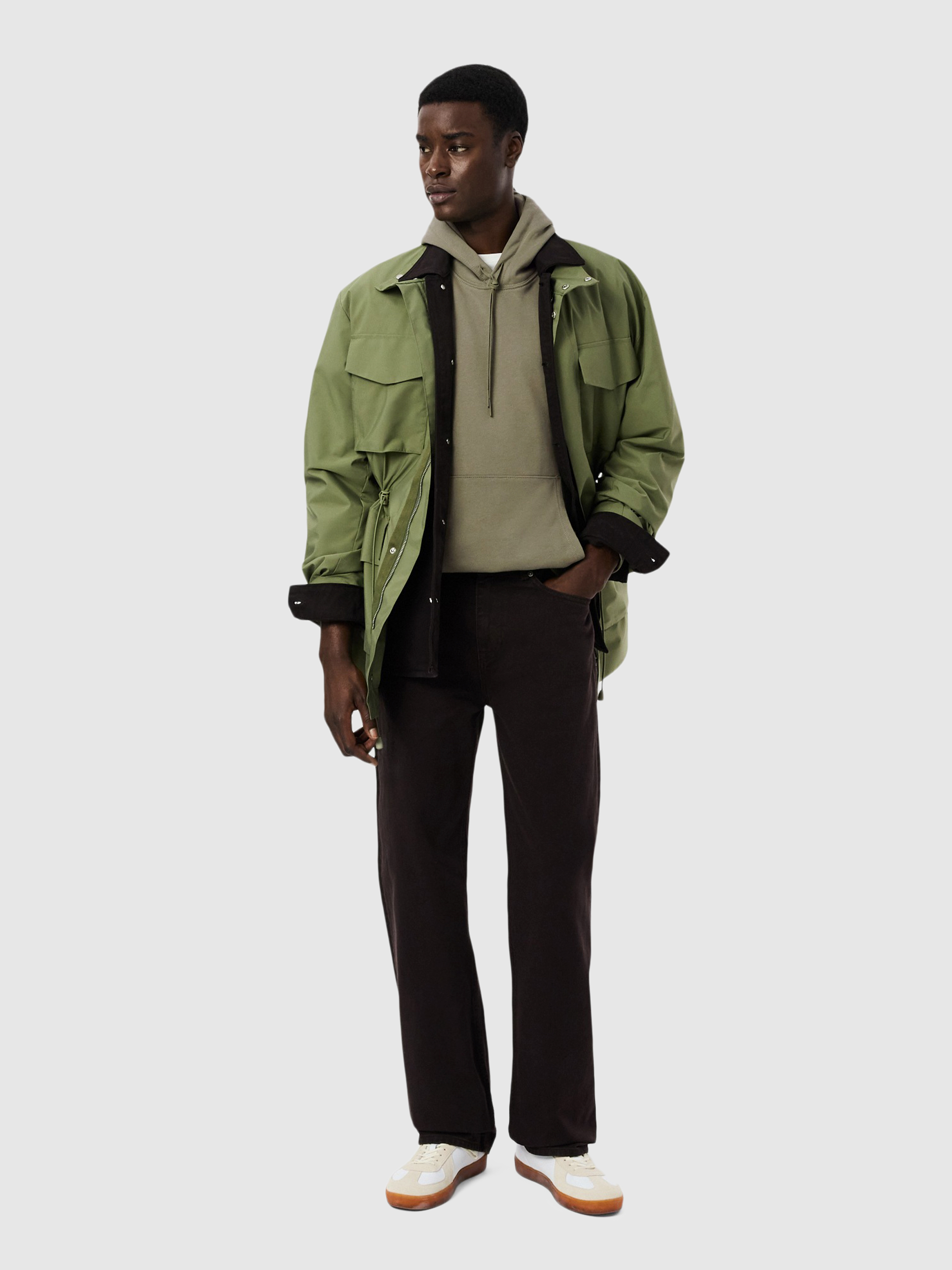 Sweatshirt Man Green Lacoste