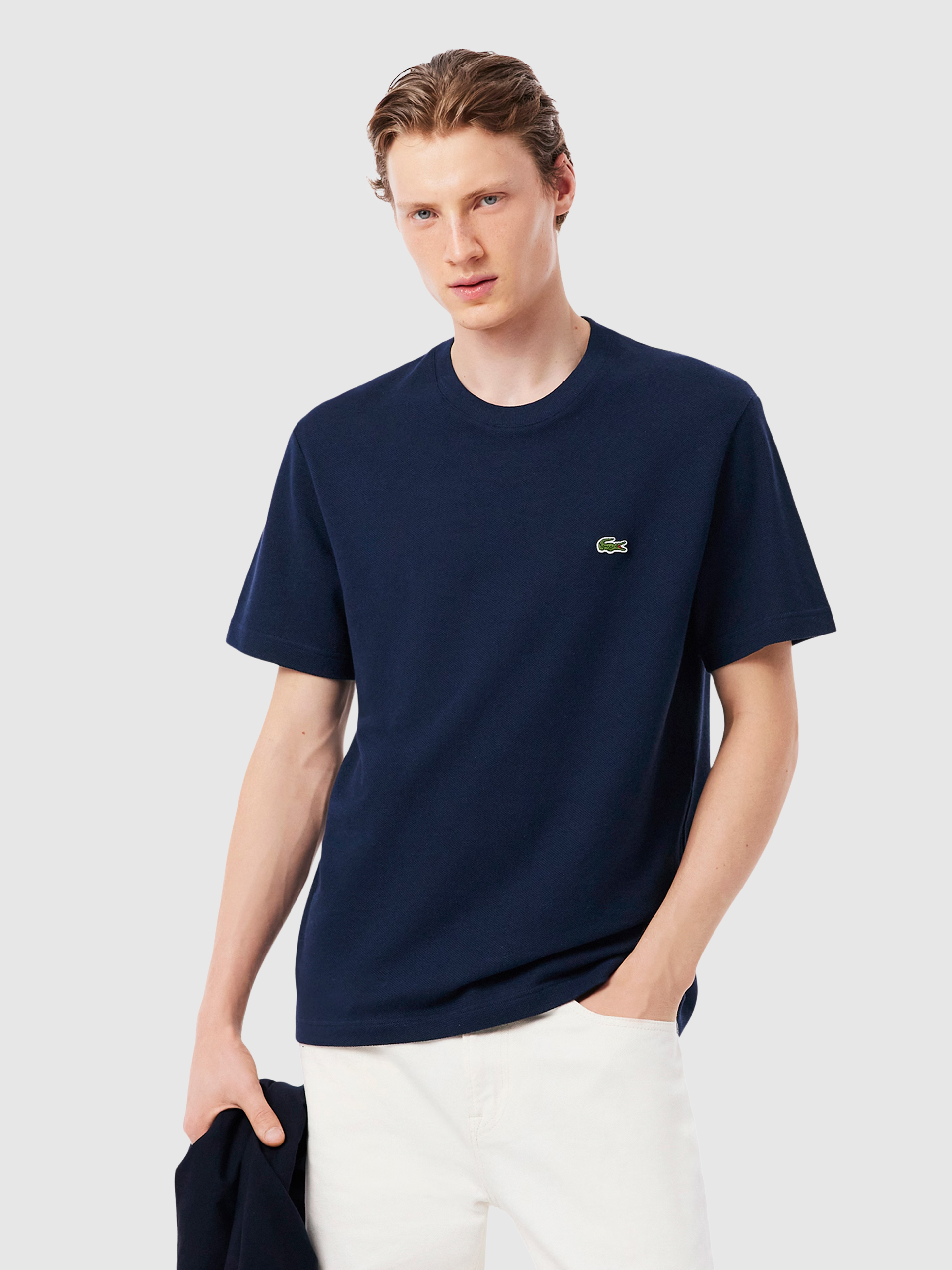 T-Shirt Man Navy Blue Lacoste