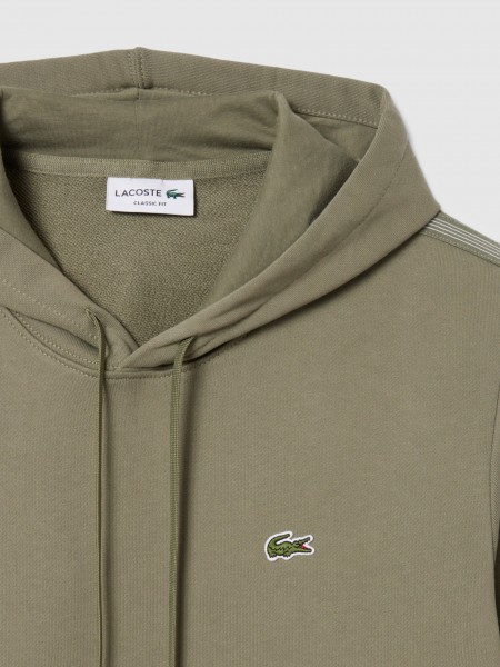 Sweatshirt Man Green Lacoste