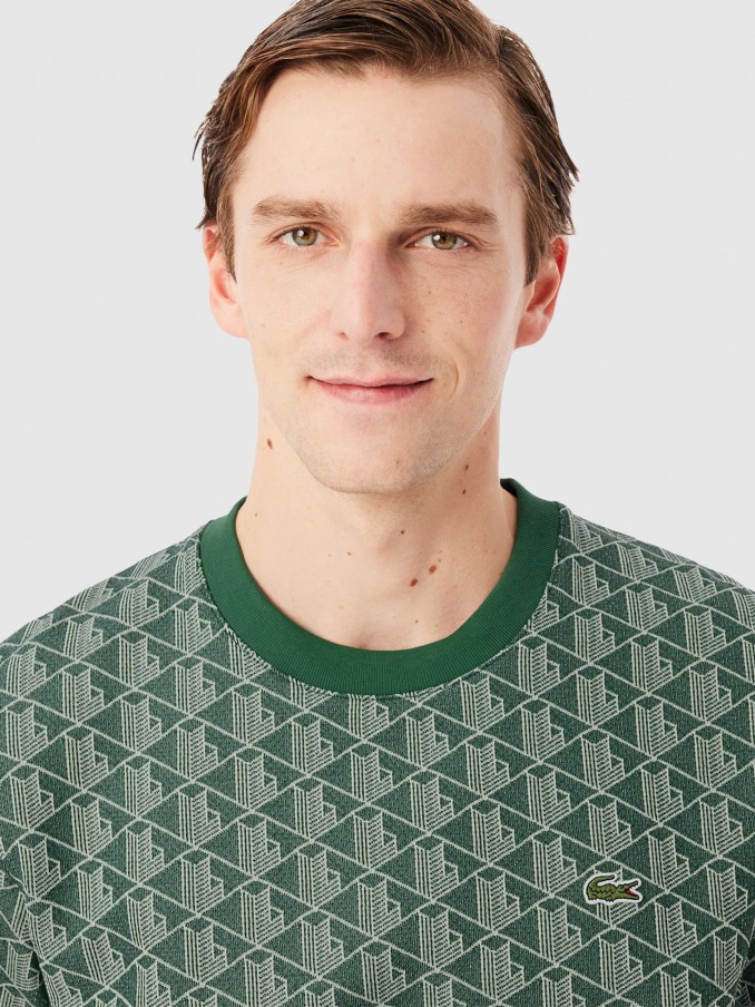 T-Shirt Man Green Lacoste