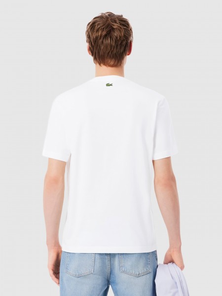 T-Shirt Lacoste Homem Classic Fit Printed Cotton Tshirt